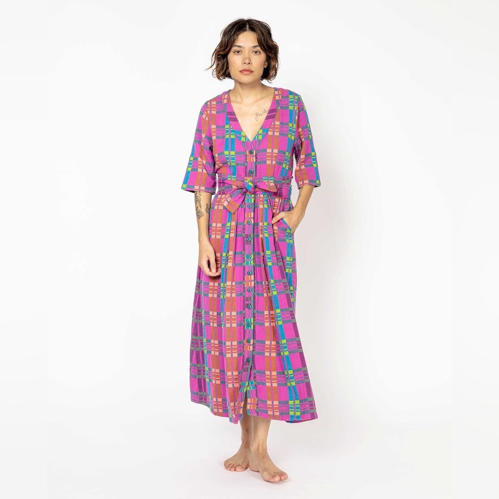 Ace & Jig Leelee Dress in Groove Lucky Size Small New